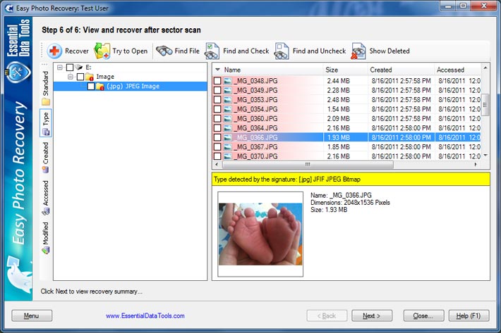 Screenshot for Easy Photo Recovery 6.6