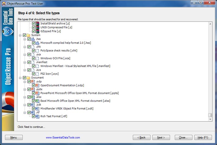Screenshot for Digital ObjectRescue Professional 6.6